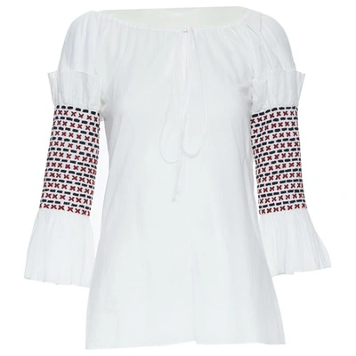 Pre-owned Rosie Assoulin White Cotton Top