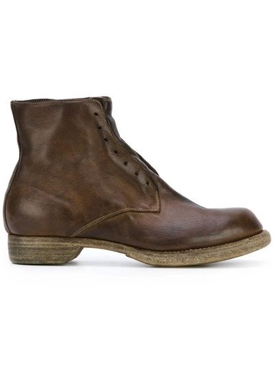 Guidi Laceless Boots In Brown
