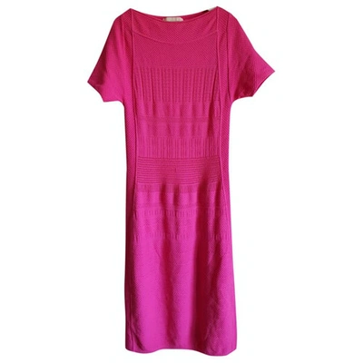 Pre-owned Antonio Berardi Wool Mid-length Dress In Pink