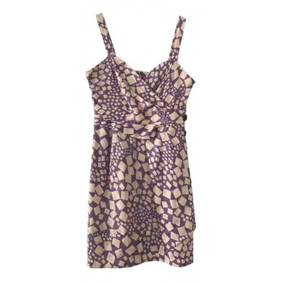 Pre-owned Marc By Marc Jacobs Silk Mid-length Dress In Purple