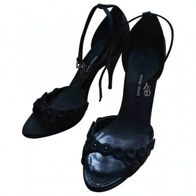 Pre-owned Giorgio Armani Sandals In Black