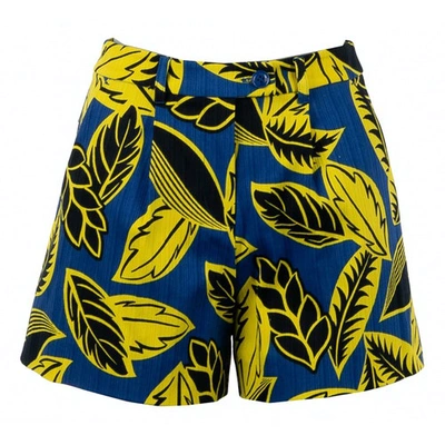 Pre-owned Moschino Blue Cotton - Elasthane Shorts