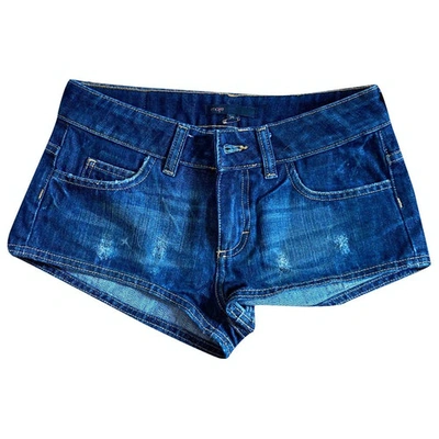 Pre-owned Maje Blue Denim - Jeans Shorts