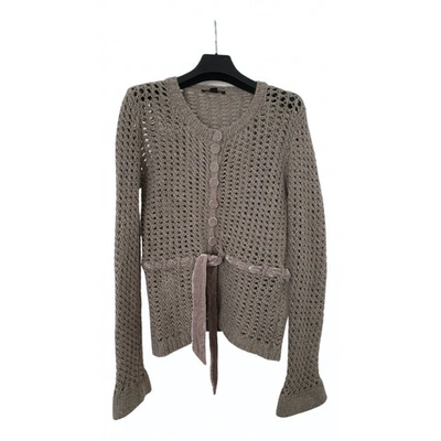 Pre-owned Louis Vuitton Cashmere Cardigan In Grey