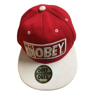 Pre-owned Obey Cloth Cap In Multicolour