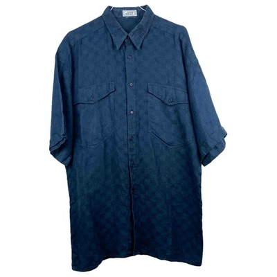 Pre-owned Versace Shirt In Navy