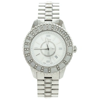Pre-owned Dior Christal Watch In Silver