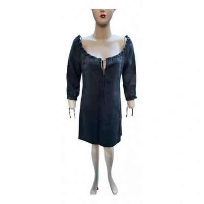 Pre-owned Comptoir Des Cotonniers Mid-length Dress In Black