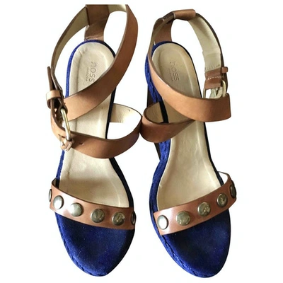 Pre-owned Hoss Intropia Leather Sandal In Multicolour