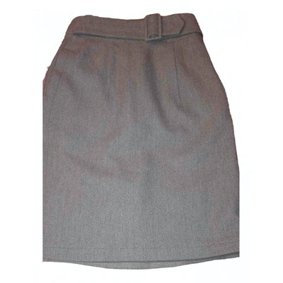 Pre-owned Jil Sander Beige Wool Skirt
