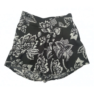 Pre-owned Isabel Marant Black Silk Shorts