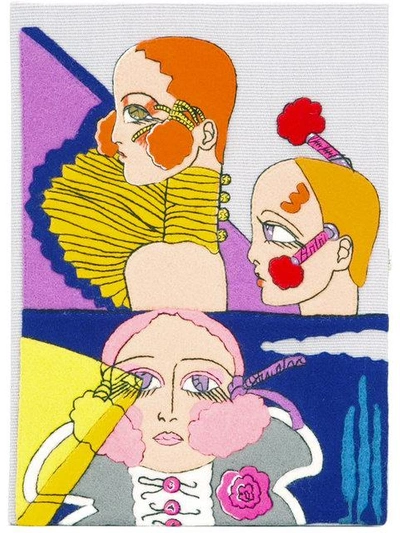 Olympia Le-tan Portrait Book Clutch - Multicolour