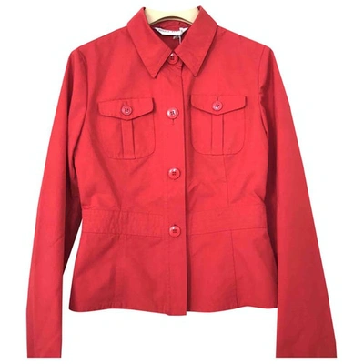 Pre-owned Miu Miu Red Cotton Jacket
