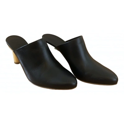 Pre-owned Tibi Leather Mules In Black