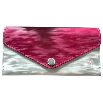 Pre-owned Louis Vuitton Joséphine Leather Wallet In Pink