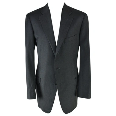 Pre-owned Ermenegildo Zegna Wool Jacket In Anthracite