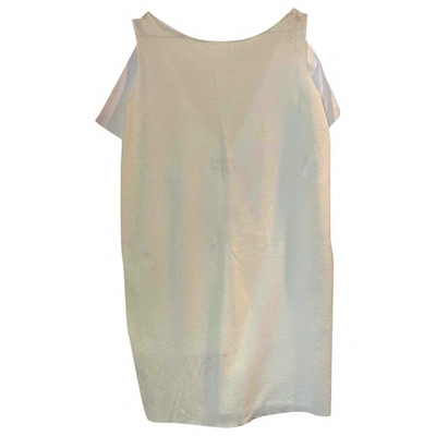 Pre-owned Vionnet White Cotton - Elasthane Dress