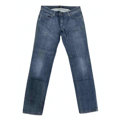 Pre-owned Fay Straight Jeans In Blue