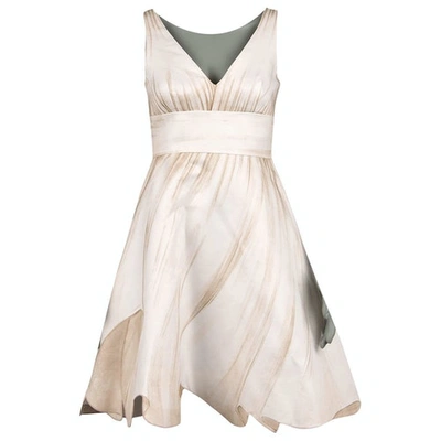 Pre-owned Moschino Mid-length Dress In Beige