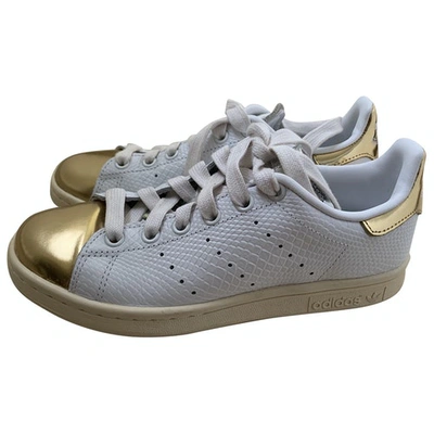 Pre-owned Adidas Originals Stan Smith Leather Trainers In White