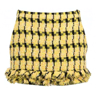 Pre-owned Moschino Yellow Skirt