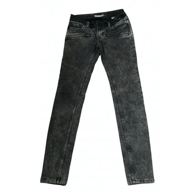 Pre-owned Maje Grey Denim - Jeans Trousers