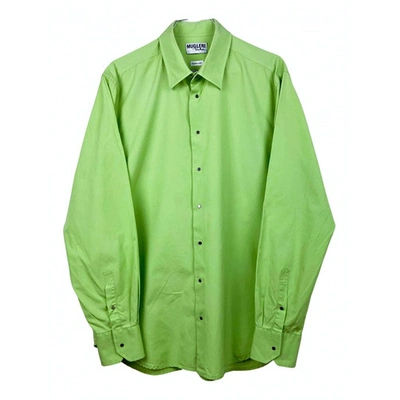 Pre-owned Mugler Shirt In Green