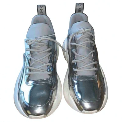 Pre-owned Stella Mccartney Eclypse Cloth Trainers In Silver