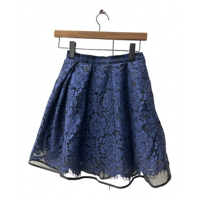 Pre-owned Msgm Mid-length Skirt In Blue