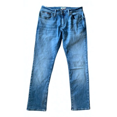 Pre-owned Tommy Jeans Straight Jeans In Blue