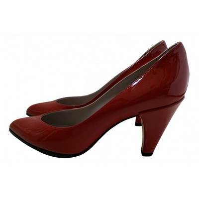 Pre-owned Marc By Marc Jacobs Patent Leather Heels In Red