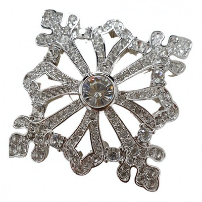 Pre-owned Swarovski Crystal Pin & Brooche In Silver
