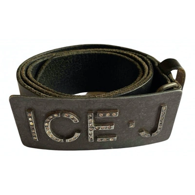 Pre-owned Iceberg Leather Belt In Brown