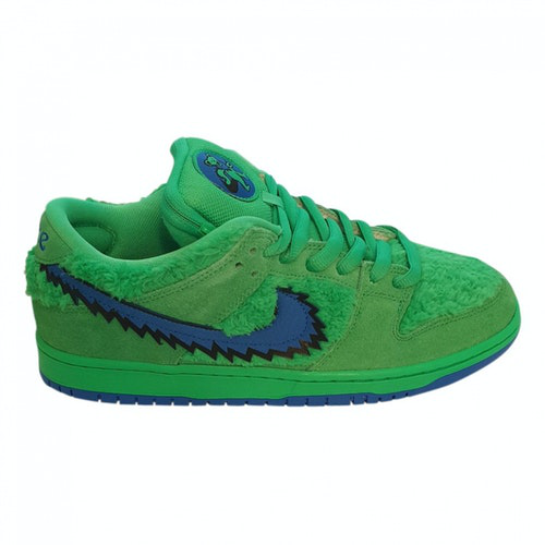 suede green dunks