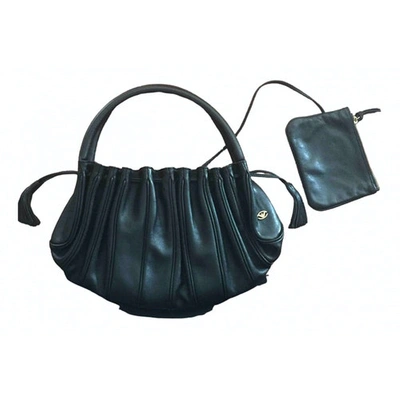 Pre-owned Emporio Armani Black Leather Handbag