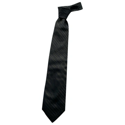 Pre-owned Gucci Silk Tie In Navy