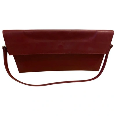 Pre-owned Maison Margiela Leather Mini Bag In Red