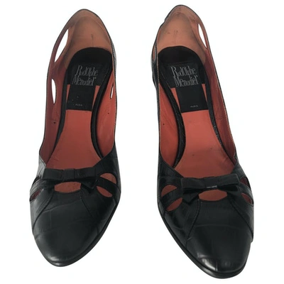 Pre-owned Rodolphe Menudier Leather Heels In Black
