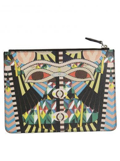 Givenchy Patchwork Clutch In Multicolor