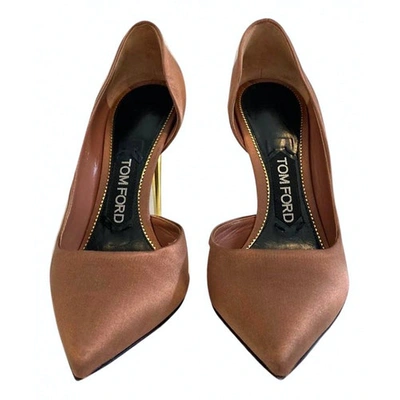 Pre-owned Tom Ford Cloth Heels In Brown