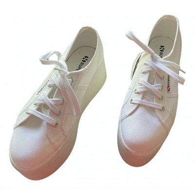 Pre-owned Superga White Rubber Trainers
