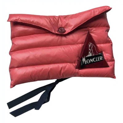 Pre-owned Moncler Pink Cloth Clutch Bag