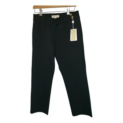 Pre-owned Michael Kors Wool Slim Trousers In Black