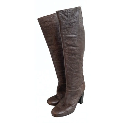 Pre-owned Chloé Brown Leather Boots