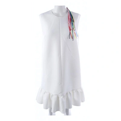 Pre-owned Msgm Dress In White