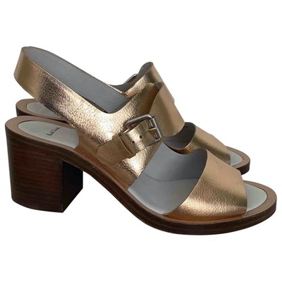 Pre-owned Paul Smith Leather Sandal In Gold
