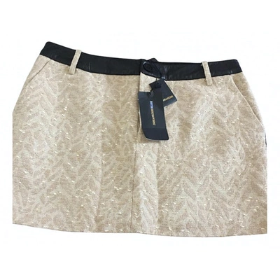 Pre-owned Zadig & Voltaire Mini Skirt In Gold