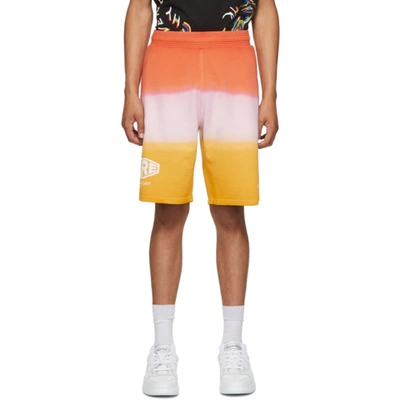 Givenchy Orange Faded Effect 'studio Homme' Shorts