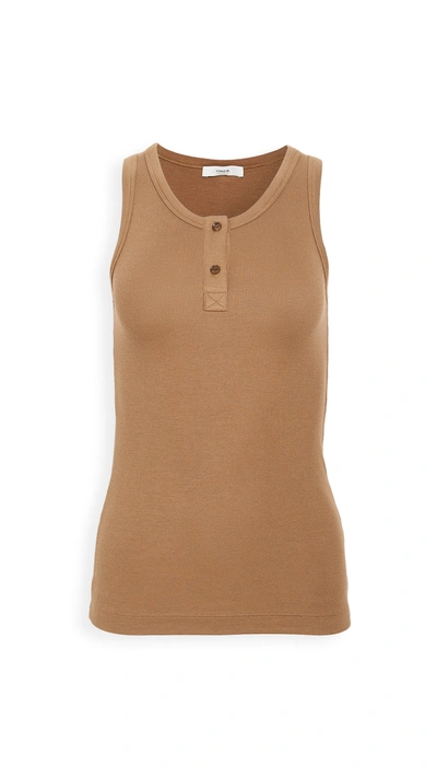 Vince Henley Rib Tank In Timber