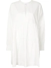 Anine Bing Addison Tiered Cotton Dress In White